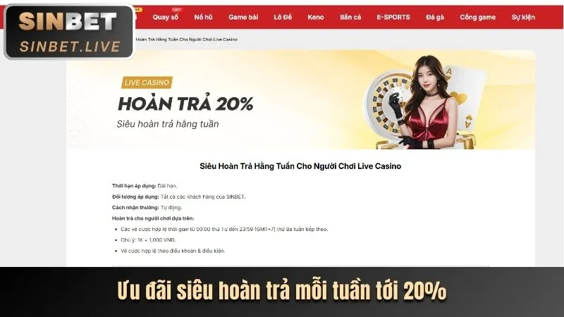 Hoàn trả cao cấp Loto188